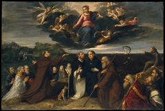 The Virgin Adored by Saints by Scarsellino