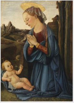 The Virgin Adoring the Child by Biagio d'Antonio