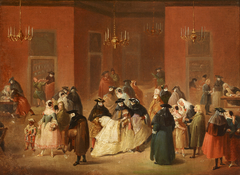 Theme from the Venetian Carnival – Gambling House (Il Ridotto) by anonymous painter