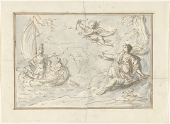 Theseus verlaat Ariadne op Naxos (?) by Elias van Nijmegen