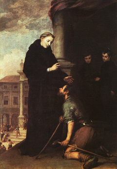 Thomas of Villanova heals the sick by Bartolomé Esteban Murillo