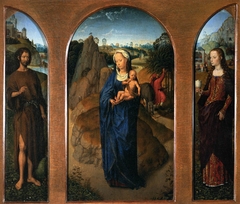 Triptych of the Rest on the Flight into Egypt by Hans Memling