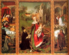 Triptych of the Virgin of Montserrat by Bartolomé Bermejo