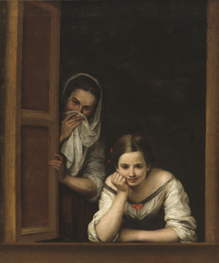 Two women at a window by Bartolomé Esteban Murillo