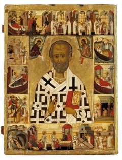 St. Nicholas with Scenes from His Life by Anonymous