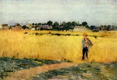 Dans les blés by Berthe Morisot