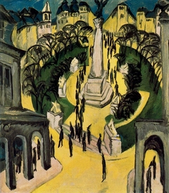 Der Belle-Alliance-Platz in Berlin by Ernst Ludwig Kirchner