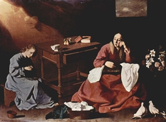 Christ and the Virgin in the House at Nazareth by Francisco de Zurbarán