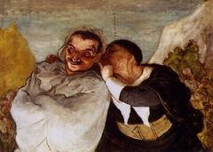 Crispin and Scapin by Honoré Daumier