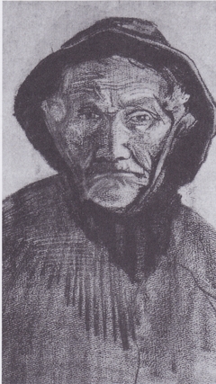 Head of an old fisherman with sou'wester by Vincent van Gogh