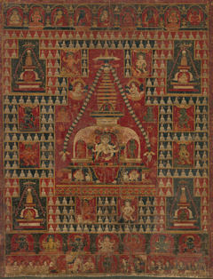 Ushnishavijaya Enthroned in the Womb of a Stupa by anonymous painter