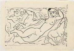 Venus Vignet voor boek 'L'art Hollandais contemporain' van Paul Fierens by Leo Gestel