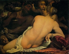 Venus with a Satyr and Cupids by Annibale Carracci