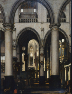 View of a church Interior by Emanuel de Witte