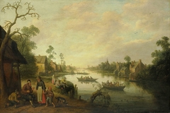 View of a River by Joost Cornelisz Droochsloot