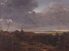 View of Frederiksværk from Tisvilde Wood, North Zealand by P C Skovgaard