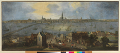 View of the Antwerp roadstead by Mathys Schoevaerdts