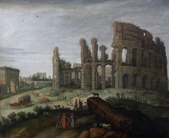 View of the Colosseum by Willem van Nieulandt II