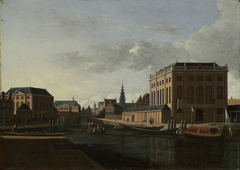 View of the Two Synagogues of Amsterdam by Gerrit Adriaenszoon Berckheyde