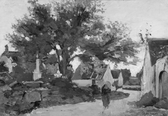 Village in Brittany by Charles-François Daubigny