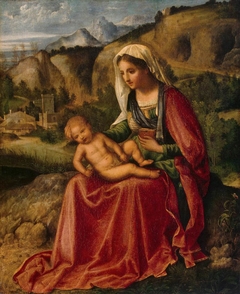 Virgin and Child in a Landscape by Giorgione