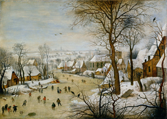 Winter Landscape with Bird Trap by Pieter Brueghel the Younger