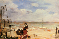 Woman of the Beach by Norbert Goeneutte