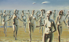 Women are running by Peeter Allik