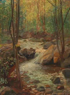 Woodland Stream by Alexander Demetrius Goltz