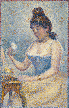 Young Woman Powdering Herself by Georges Seurat