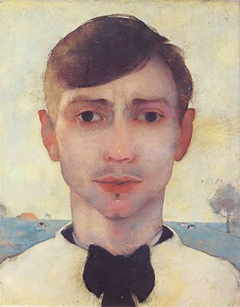 Zelfportret 1913 by Jan Mankes