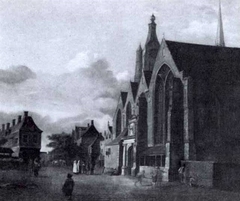 A Church on a Square by Jan van der Heyden