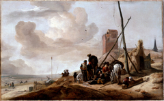 A Coastal Scene by Philips Wouwerman