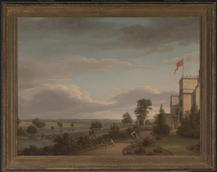 A Country House in a River Landscape, Previously Identified as Oatland by Anonymous