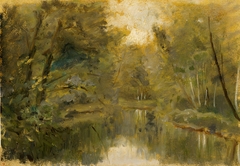 A Forest Pond by César de Cock