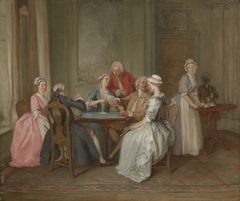 A Game of Quadrille by Hubert-François Gravelot