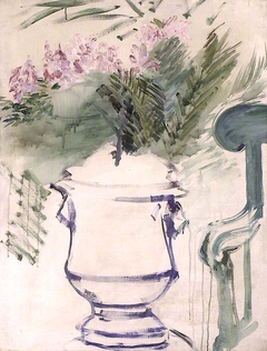 A Garden Urn by Edouard Manet