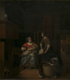 A Housewife Instructing her Maid by Pieter de Hooch