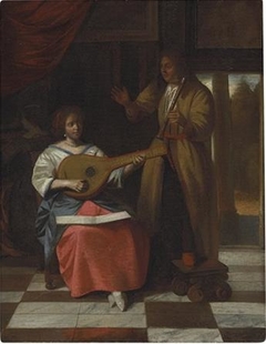 A Musical Trio in an interior by Pieter de Hooch