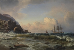 A Norwegian Coastline by Carl Frederik Sørensen