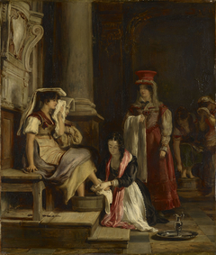 A Roman Princess Washing the Feet of Pilgrims by David Wilkie