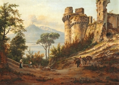 A ruin in the neighborhood of Castel Mare by Johan Christian Dahl