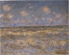 A Stormy Sea by Claude Monet