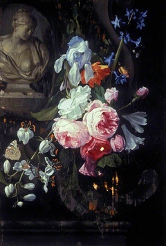 A vase of flowers by Jan Philip van Thielen