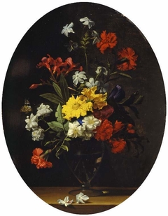 A vase of flowers by Jean-Michel Picart