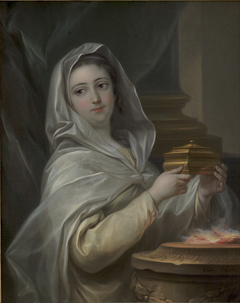 A Vestal. Woman portrayed as a Vestal? by Charles-André van Loo