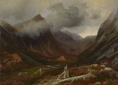 A View in Glen Derry (?) by August Becker