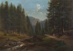 A View in Thuringia by German School