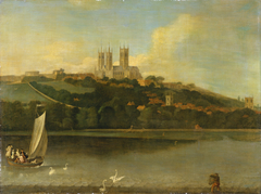 A View of the Cathedral and City of Lincoln from the River by Joseph Baker of Lincoln