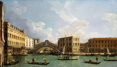 A View of the Rialto, Venice by Canaletto